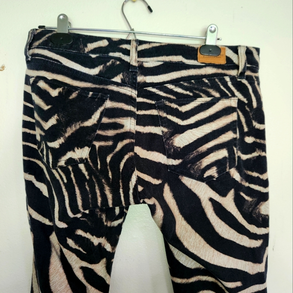 Animal print zebra jeans all over rock and roll - Picture 3 of 12